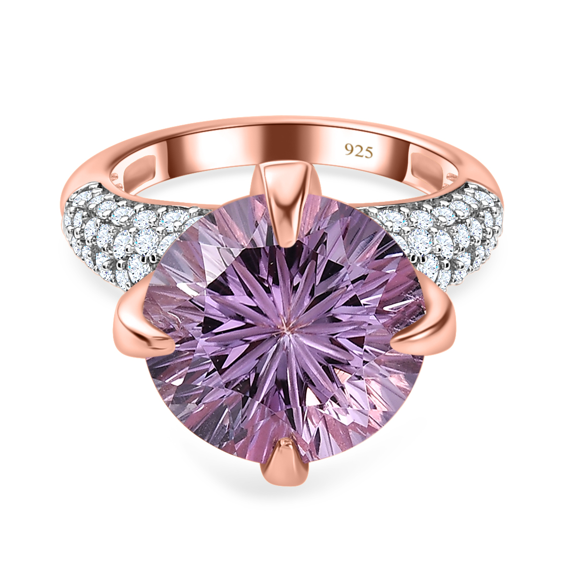 Rose De France Amethyst Und Zirkon Ring Ct Shoplc