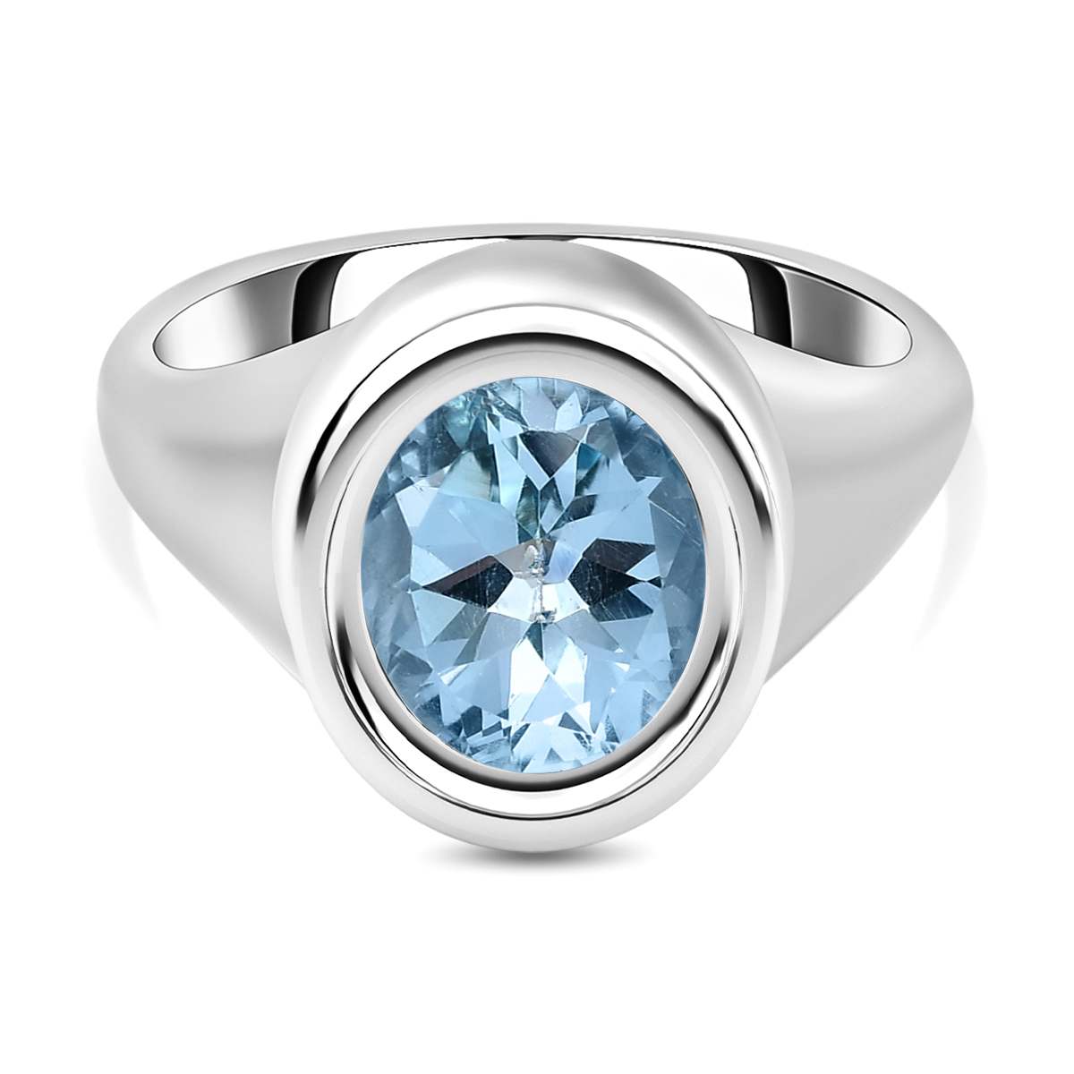 Himmelblauer Topas Ring Ct Shoplc