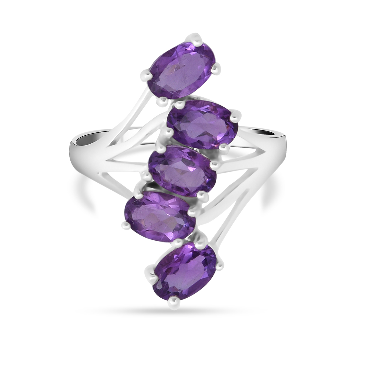 Afrikanischer Amethyst Ring Silber Ca Ct Shoplc