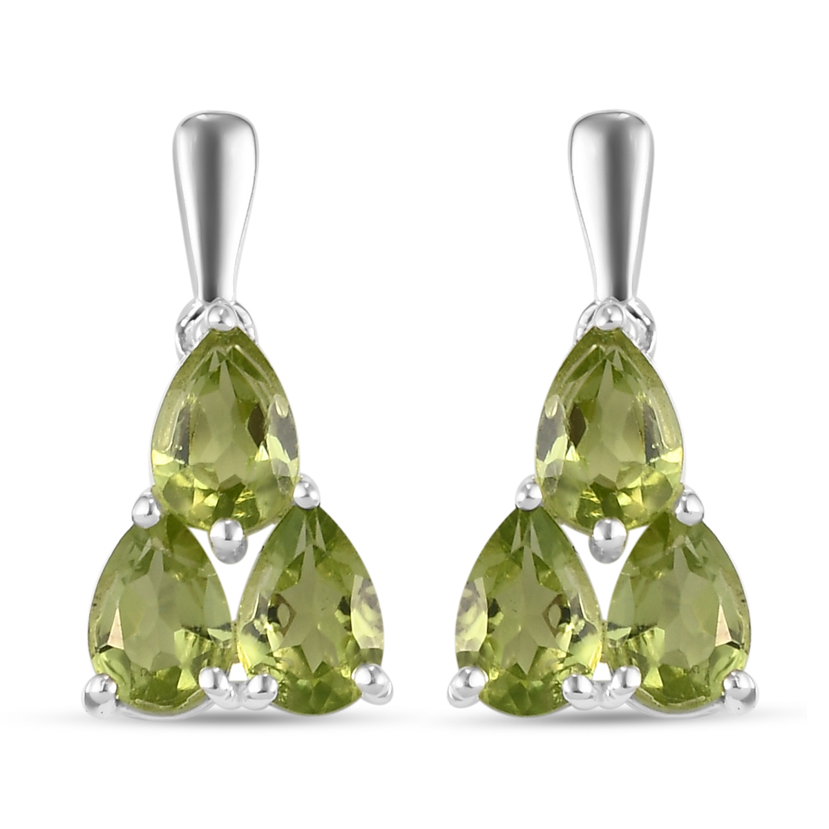 Nat Rliche Peridot Ohrringe Silber Ca Ct Shoplc