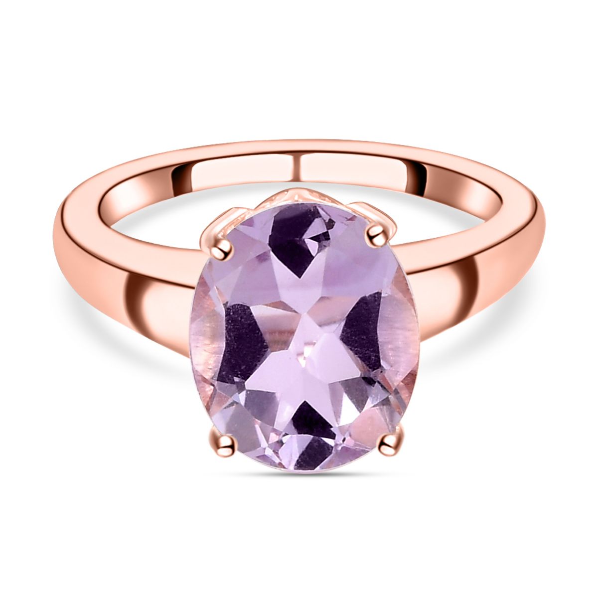 Bold Solit R Rose De France Amethyst Ring Shoplc