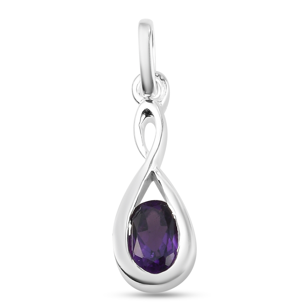 Afrikanischer Amethyst Anhänger 925 Silber ca 0 72 ct SHOPLC