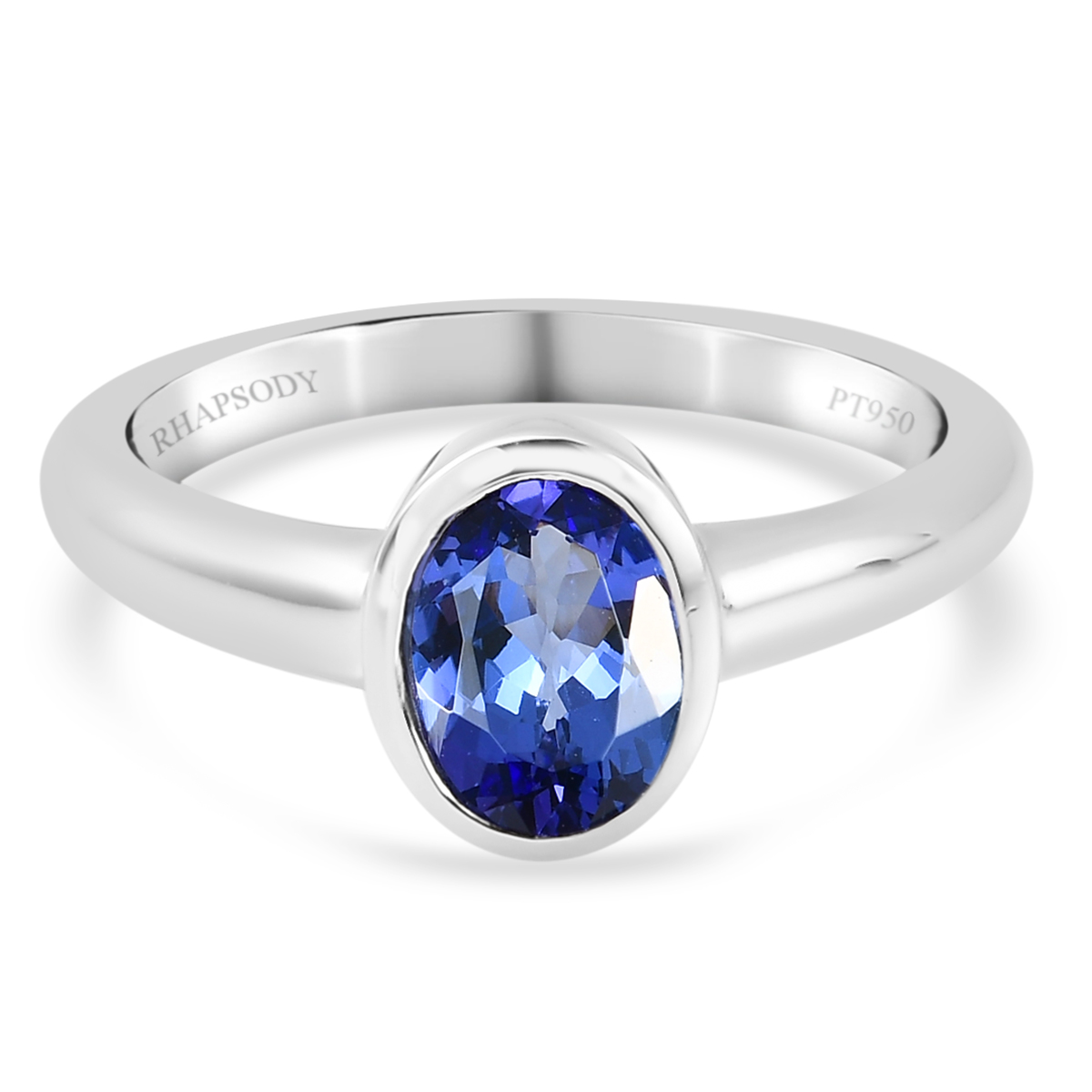 RHAPSODY AAAA Tansanit Solitär Ring 950 Platin ca 1 01 ct SHOPLC