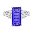 Tansanit-Farbe Quarz und Zirkon Ring - 4,75 ct. image number 0