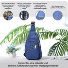 Stepp-Slingtasche, RFID Schutz, Blau image number 2