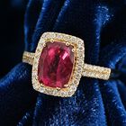 ILIANA AAA Rubellit und Diamant Ring in 750 Gelbgold - 2,30 ct. image number 7