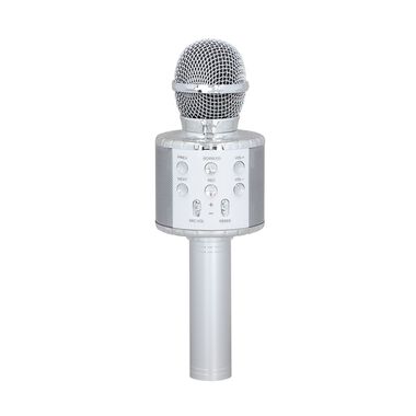 Multifunktions Karaoke Mikrofon, Silber