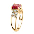 ILIANA AAA Rubellit und SI Diamant Ring in 750 Gold - 2,10 ct. image number 7