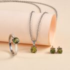 3er-Set- Peridot kubisches Zirkonia-Schmuckset - 3,40 ct. image number 1