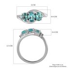 Minz Apatit und Zirkon Trilogie Ring - 1,31 ct. image number 6