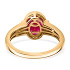 AAA Montepuez-Rubin und Diamant Ring in 585 Gold - 2,77 ct. image number 5