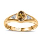 AA natürlicher goldener Tansanit und Zirkon-Ring - 0,49 ct. image number 3