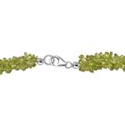 Peridot Halskette ca. 50 cm 925 Silber rhodiniert ca. 210.00 ct image number 4