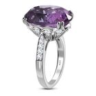 Afrikanischer Amethyst und Zirkon-Cocktail-Ring - 13,53 ct. image number 4