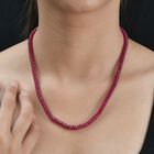 AAA afrikanische Rubin-Halskette, 45 cm - 141 ct. image number 7