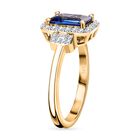 AA Tansanit and Diamant Ring in 585 Gelbgold - 2,07 ct. image number 4