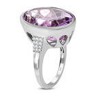 Rose de France Amethyst und Zirkon Ring - 17,08 ct. image number 4