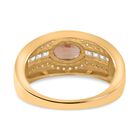 AAA Ceylon orange Saphir und Moissanit Ring- 1,42 ct. image number 3