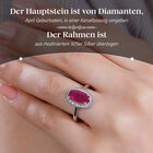 Afrikanischer Rubin und Diamant-Ring - 3,61 ct. image number 2