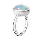 AAAA Natürlicher, äthiopischer Welo Opal Ring in 950 Platin - 5,27 ct. image number 6