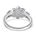 Tansanit und Zirkon Ring - 1,16 ct. image number 5