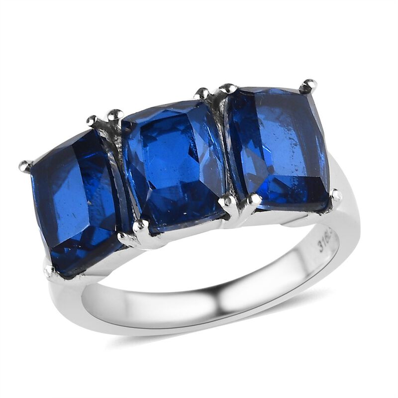 Ceylon Farbe Quarz Ring, Edelstahl (Größe 18.00) ca. 5.03 ct image number 0