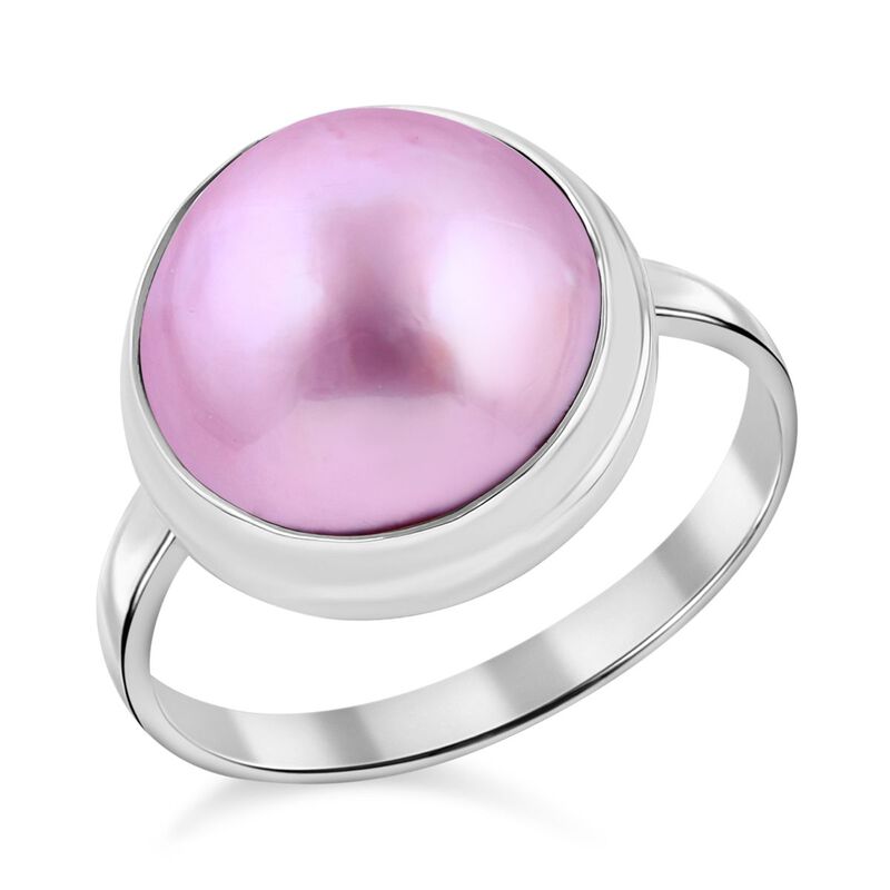 Royal Bali Kollektion- Rosa Mabe Perle Ring image number 0