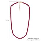 AAA afrikanische Rubin-Halskette, 45 cm - 141 ct. image number 4