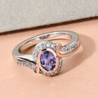 Tansanit und Zirkon Ring - 0,98 ct. image number 1