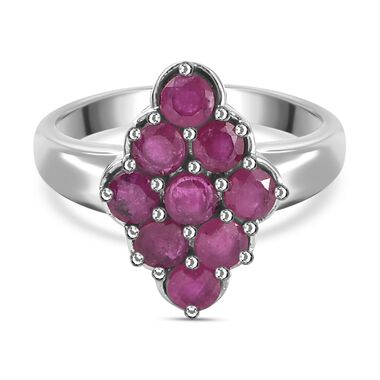 Afrikanischer Rubin-Cluster-Ring - 1,35 ct.