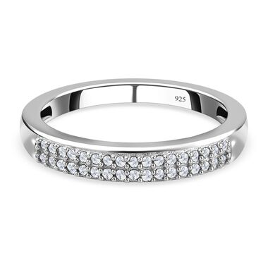 Weißer Diamant-Bandring - 0,20 ct.