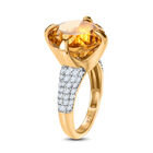 Citrin und Zirkon Ring - 8,38 ct. image number 4