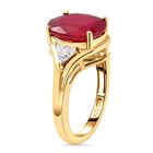 Afrikanischer Rubin und Moissanit-Ring - 7,14 ct. image number 4