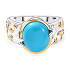 AA Sleeping Beauty Türkis und Zirkon Ring - 4,38 ct. image number 0