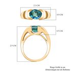 Pfau Triplett Quarz Ring, 925 Silber 750 Gelbgold Vermeil - 2,01 ct. image number 6