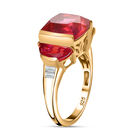 Sunset Triplett Quarz und Zirkon Ring - 7,25 ct. image number 4