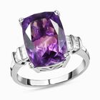 Natürlicher, marokkanischer Amethyst und Diamant-Ring - 7,08 ct. image number 3