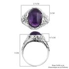 Royal Bali - Afrikanischer Amethyst Ring, 925 Silber, (Größe 17.00), ca. 12.00 ct image number 5