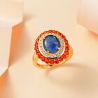 Boulder Opal Triplett, Feueropal und Zirkon-Ring - 2,58 ct. image number 1