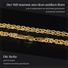 Byzantinische Kette in 916 Gelbgold- 49,50 cm  image number 2