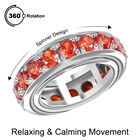 Orange Zirkonia Spinning-Ring - 8,08 ct. image number 0