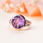 Rose De France Amethyst und Zirkon Ring - 6,06 ct. image number 1