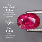 AA Afrikanischer Rubin und Moissanit-Ring - 18,25 ct. image number 3