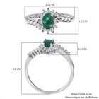 AA Kagem sambischer Smaragd und Zirkon-Ring - 0,92 ct. image number 4