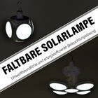 Kompakte faltbare Solarlampe mit Haken und Fernbedienung. image number 1