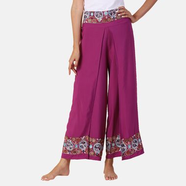 LA MAREY - bedruckte Sommerhose, violett, 38-42