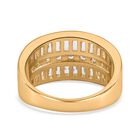Weißer Zirkonia Ring, (Größe 16.00), goldfarben, ca. 4.00 ct image number 4