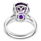 AA Afrikanischer Amethyst Ring 925 Silber platiniert (Größe 16.00) ca. 4,27 ct image number 5