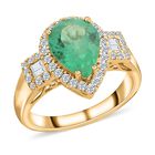 ILIANA AAA Kolumbianischer Smaragd und SI Diamant Ring in 750 Gold - 2,25 ct. image number 0