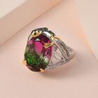 GP Trionfo Kollektion- Wassermelonen Quarz Triplett, roter Granat und Mehrfach-Edelstein-Ring - 15,59 ct. image number 1